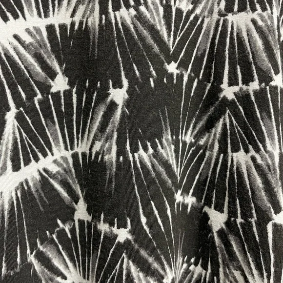 Cynthia Rowley Skirt Small Black/White Tye Dye Look - Picture 4 of 5